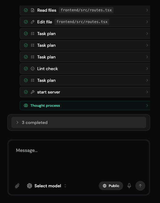 Full-stack app generated